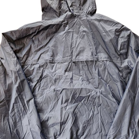 Eddie Bauer Jacket Men's Size XL Blue Windbreaker Hooded Pockets Zipped - Picture 2 of 14